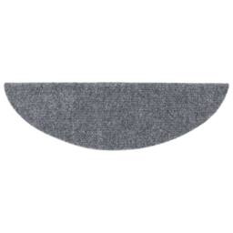 Berkfield Home 15 Self-adhesive Stair Mats Needle Punch 56x17x3 cm Light Grey - Size: Medium - thumbnail 5