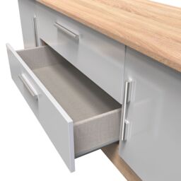 Ready Assembled 2 U Trent 2 Door 2 Drawer Superwide TV Unit (Ready Assembled) in Grey - thumbnail 5