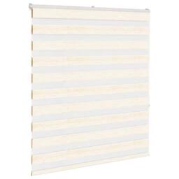 Berkfield Home Elegant Zebra Blind Marble Beige 130x150 cm Fabric Width 125.9 cm - thumbnail 1