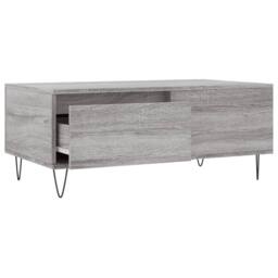 Berkfield Home Coffee Table Grey Sonoma 90x50x36.5 cm Engineered Wood - thumbnail 6