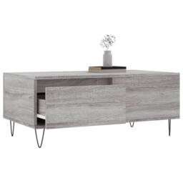 Berkfield Home Coffee Table Grey Sonoma 90x50x36.5 cm Engineered Wood - thumbnail 3