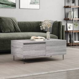 Berkfield Home Coffee Table Grey Sonoma 90x50x36.5 cm Engineered Wood - thumbnail 2
