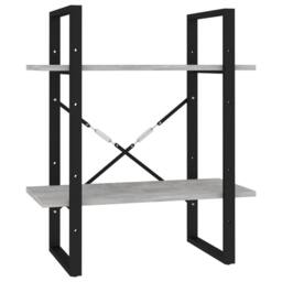Berkfield Home Modern 5-Tier Book Cabinet Concrete Grey 60x30x175 cm Engineered Wood - Size: 60 x 30 x 175 cm - thumbnail 4