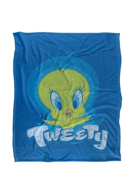 Warner Brothers Looney Tunes Officially Licensed Silky Touch Super Soft Throw Blanket 152 x 127 cm in White - image 1