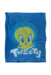 Warner Brothers Looney Tunes Officially Licensed Silky Touch Super Soft Throw Blanket 152 x 127 cm in White - thumbnail 1