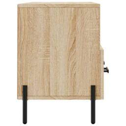 Berkfield Home TV Cabinet Sonoma Oak 102x36x50 cm Engineered Wood in Light Tan - Size: 102 x 36 x 50 cm - thumbnail 7
