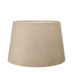 Ruma Soft Brown Natural Linen Tapered Shade for Table Lamp in Beige - Size: 12 inches - thumbnail 4