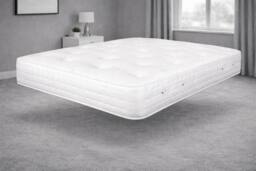 Chester & Oakley Silk 1000 Pocket Spring Memory Foam Mattress in White - Size: Double - thumbnail 2