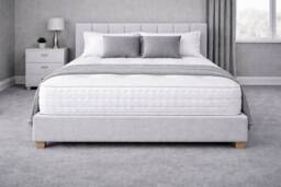 Chester & Oakley Silk 1000 Pocket Spring Memory Foam Mattress in White - Size: Double - thumbnail 5