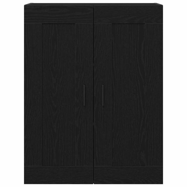 Berkfield Home Wall-Mounted Cabinet in Black Oak - 69.5x34x90 cm, Made from Engi - Size: 69.5x34x90 cm - image 1