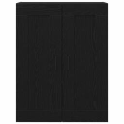Berkfield Home Wall-Mounted Cabinet in Black Oak - 69.5x34x90 cm, Made from Engi - Size: 69.5x34x90 cm - thumbnail 1