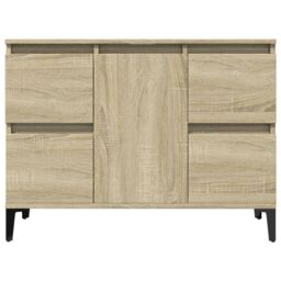 Berkfield Home Sink Cabinet Sonoma Oak 80x33x60 cm Engineered Wood in Brown - Size: 80 x 33 x 60 cm - thumbnail 5