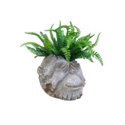 Gifts Direct 2 U Resin Monkey Head Planter - 'See No Evil' in Stone - thumbnail 1