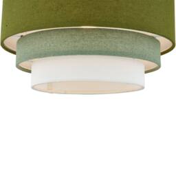 First Choice Lighting Gabi - Sage Green Ombre Linen 3 Tier Ceiling Light Shade - thumbnail 2