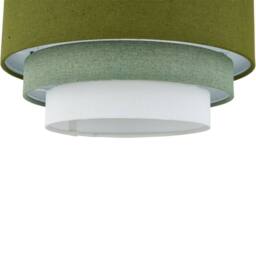 First Choice Lighting Gabi - Sage Green Ombre Linen 3 Tier Ceiling Light Shade - thumbnail 3