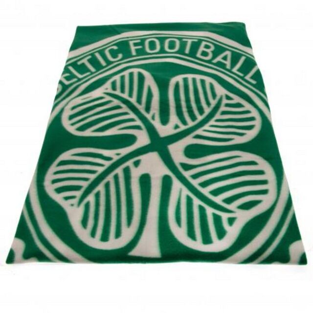 Celtic FC Crest Fleece Blanket in Green - image 1