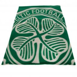 Celtic FC Crest Fleece Blanket in Green - thumbnail 1