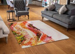 Benjamin Tate Design Wheat Field Paint Rug in Natural - Size: Large - thumbnail 2