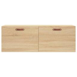Berkfield Home Wall Cabinet Sonoma Oak 100x36.5x35 cm Engineered Wood in Brown - thumbnail 5