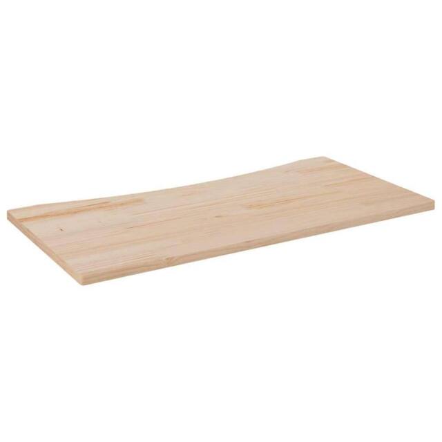 Berkfield Home Desk Top 110x60x2.5 cm Solid Wood Pine in Natural - image 1
