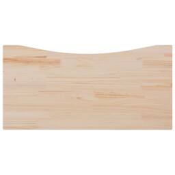 Berkfield Home Desk Top 110x60x2.5 cm Solid Wood Pine in Natural - thumbnail 5