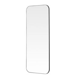 Yearn Mirrors Large Full Length Black Radius Corner Mirror 150x60cm - Size: 150x60 cm - thumbnail 2
