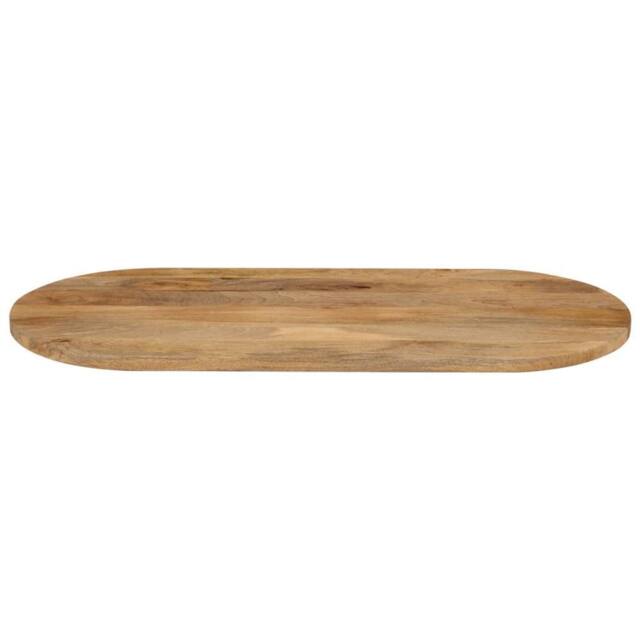 Berkfield Home Table Top 120x50x2.5 cm Oval Solid Wood Mango in Brown - image 1
