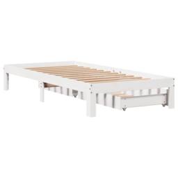 Berkfield Home Restful Bed Frame with Drawers without Mattress White 100x200 cm - thumbnail 8