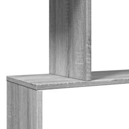 Berkfield Home Room Divider Bookcase 3-Tier Grey Sonoma 70x24x97 cm Engineered Wood - Size: 70 x 24 x 97 cm - thumbnail 9