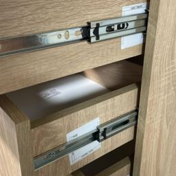 Interior Emporium Ltd 3-Drawer Bedside Table - Compact Nightstand with Storage - Modern Bedroom Furniture (Oak) in Light Oak - thumbnail 5