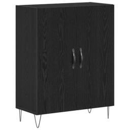Berkfield Home Highboard Black Oak 69.5x34x180 cm Engineered Wood - thumbnail 1