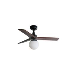 Netlighting Klim Small Black Walnut Ceiling Fan DC E27 6 Speed