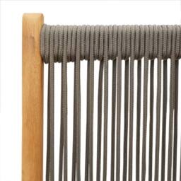 Berkfield Home Beautiful Garden Chairs 2 pcs Grey Solid Wood Acacia & Polypropylene - thumbnail 9