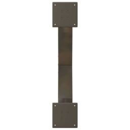 Berkfield Home Coffee Table Legs X-Shaped 2 pcs Natural Steel 70x(30-31) cm Steel in Brown - thumbnail 7