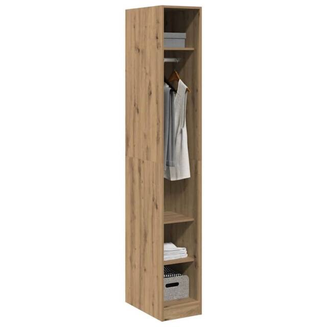 Berkfield Home Wardrobe Artisian Oak 30x50x200 cm Engineered Wood in Brown - Size: 30 x 50 x 200 cm - image 1