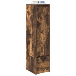 Berkfield Home Highboard Smoked Oak 29.5x34x119.5 cm Engineered Wood in Brown - thumbnail 4