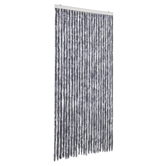 Berkfield Home Fly Curtain Silver 100x230 cm Chenille - image 1