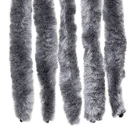 Berkfield Home Fly Curtain Silver 100x230 cm Chenille - thumbnail 6