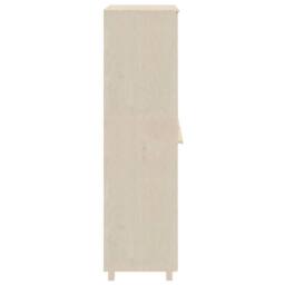 Berkfield Home Wardrobe HAMAR Honey Brown 89x50x180 cm Solid Wood Pine in Light Beige - Size: 89 x 50 x 180 cm - thumbnail 5