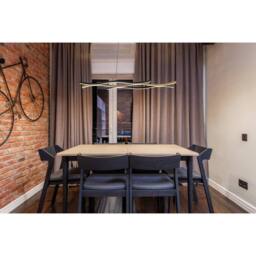 Netlighting Geronimo Pendant Ceiling Light Matt Black Wood Effect 3x LED 3000K - thumbnail 5