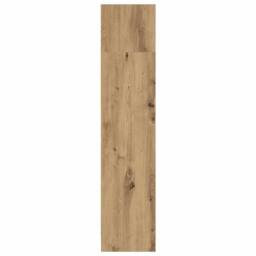 Berkfield Home Decorative Bookcase Artisian Oak 80x24x109 cm Engineered Wood in Brown - Size: 80 x 24 x 109 cm - thumbnail 6