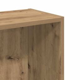 Berkfield Home Decorative Bookcase Artisian Oak 80x24x109 cm Engineered Wood in Brown - Size: 80 x 24 x 109 cm - thumbnail 8