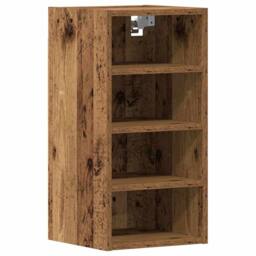 Berkfield Home Hanging Cabinet Old Wood 30x29.5x60 cm Engineered Wood in Brown - thumbnail 3