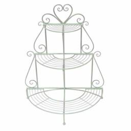 Ascalon Design Ltd Heart Etager 3T - Plant Stand - L71 x W37 x H91 cm - Green - thumbnail 1
