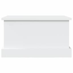 Berkfield Home Storage Box White 50x30x28 cm Engineered Wood - Size: 50 x 30 x 28 cm - thumbnail 6