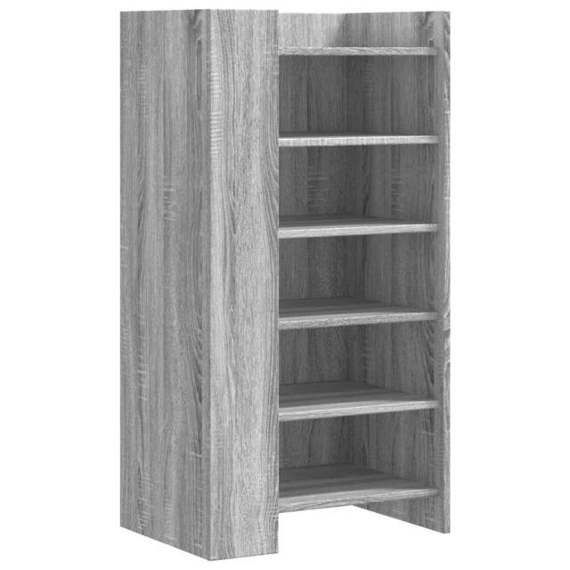 Berkfield Home Shoe Cabinet Grey Sonoma 52x37.5x100 cm Engineered Wood - image 1