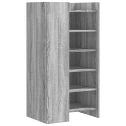 Berkfield Home Shoe Cabinet Grey Sonoma 52x37.5x100 cm Engineered Wood - thumbnail 6