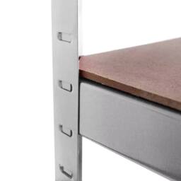 EONLION 5 Tier Racking Shelf Garage Shelving Storage Shelves Unit in Brown - Size: 1000mm x 400mm - thumbnail 4