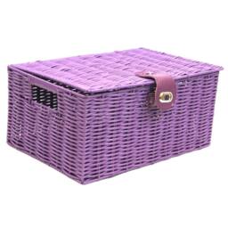Nordara Storage Basket Purple Resin SET OF 3 - thumbnail 3
