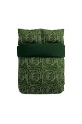 Harlequin 'Fayola' Cotton Duvet Cover Set in Green - Size: Double - thumbnail 3